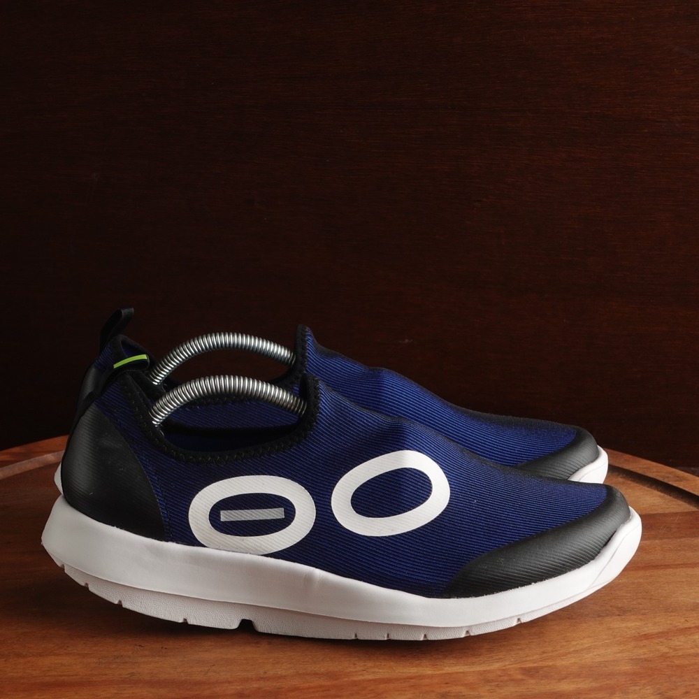 Oofos Shoes Men SZ 8 Blue Oomg Sport Low Slip On Comfort Recovery Casual Walking